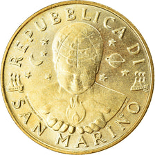 Coin, San Marino, 200 Lire, 1998, MS(63), Aluminum-Bronze, KM:382