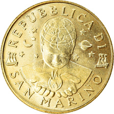 Coin, San Marino, 200 Lire, 1999, MS(63), Aluminum-Bronze, KM:393