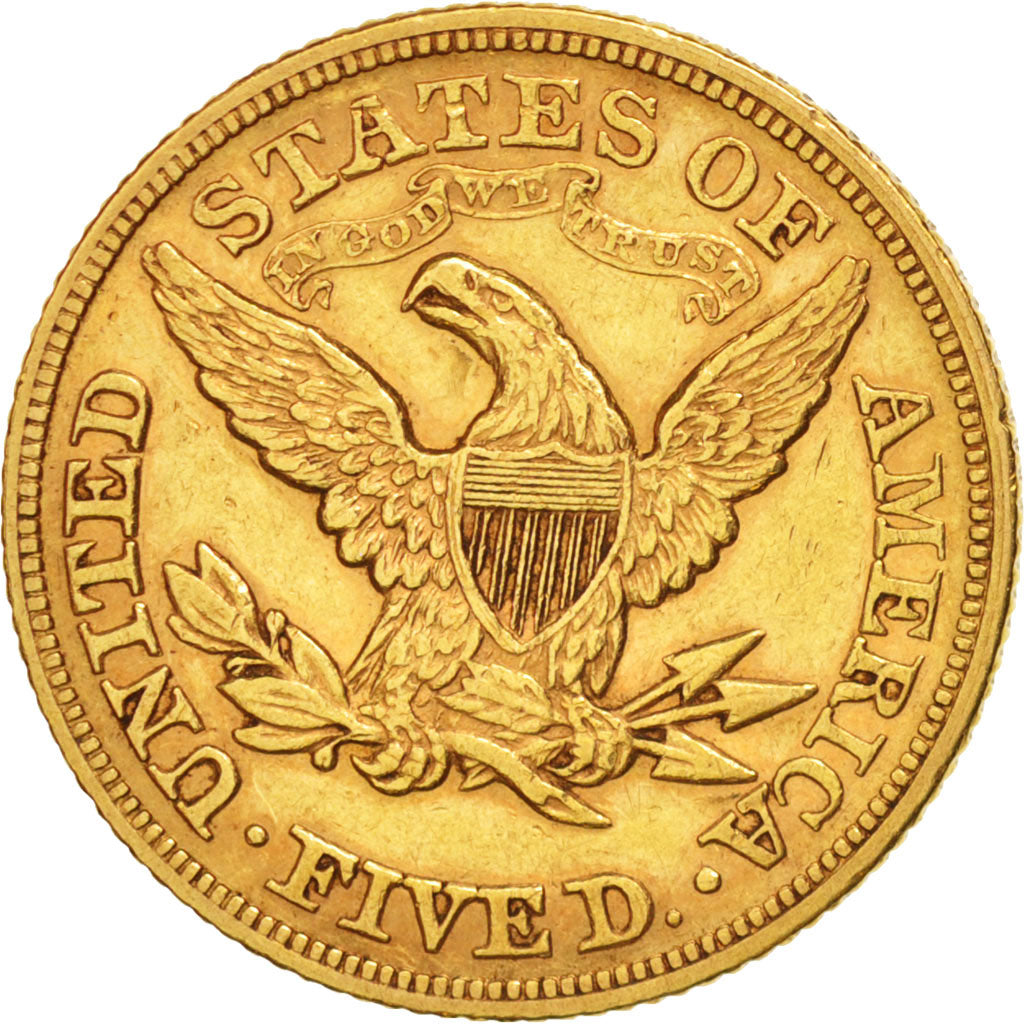 Vereinigte Staaten,Coronet Head,$5,Half Eagle,1879,Philadelphia,AU(50-53),KM 101