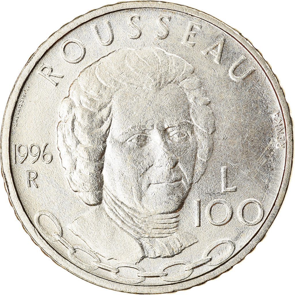 Coin, San Marino, 100 Lire, 1996, AU(55-58), Copper-nickel, KM:355