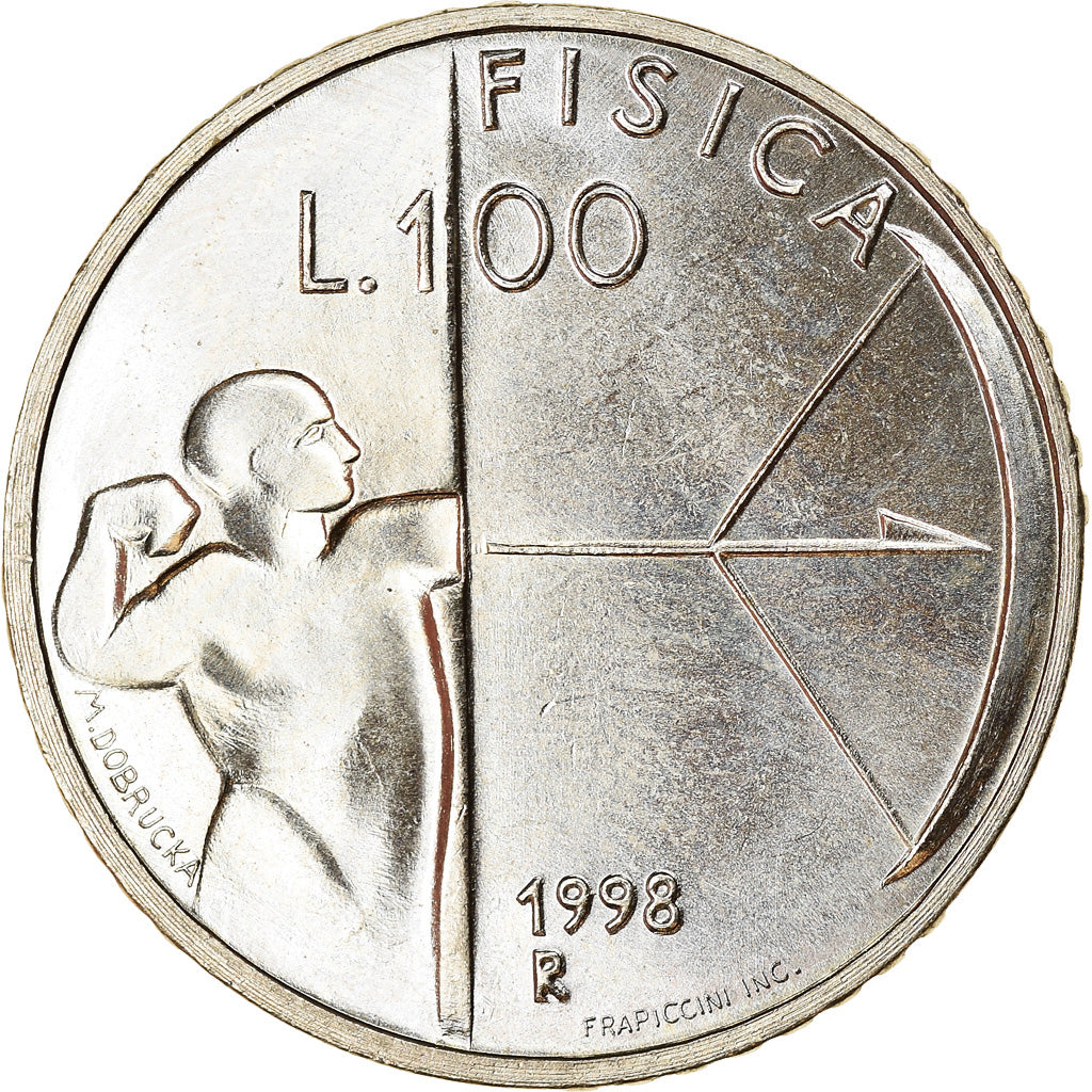Coin, San Marino, 100 Lire, 1998, AU(55-58), Copper-nickel, KM:381