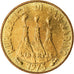 Coin, San Marino, 20 Lire, 1975, MS(63), Aluminum-Bronze, KM:44