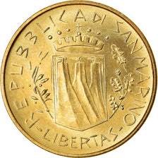 Coin, San Marino, 20 Lire, 1981, MS(63), Aluminum-Bronze, KM:120