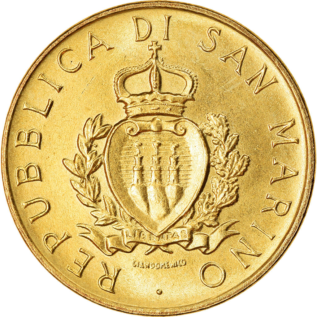 Monnaie, San Marino, 20 Lire, 1987, Rome, SPL, Aluminum-Bronze, KM:205