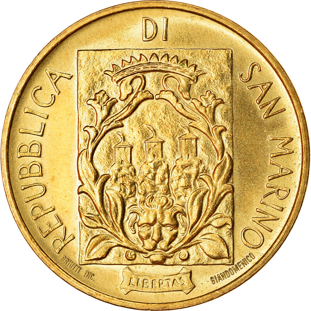 Moneta, San Marino, 20 Lire, 1988, Rome, SPL-, Alluminio-bronzo, KM:222