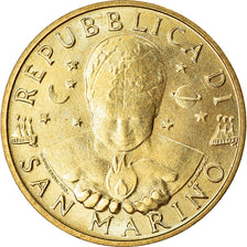 Coin, San Marino, 20 Lire, 1997, MS(63), Aluminum-Bronze, KM:363