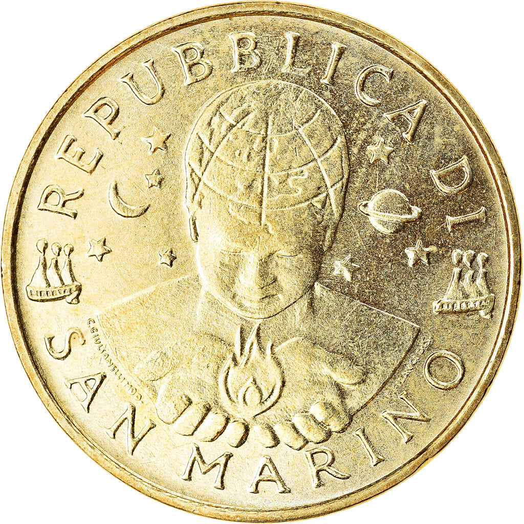 Coin, San Marino, 20 Lire, 2000, Rome, AU(55-58), Aluminum-Bronze, KM:400