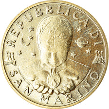 Coin, San Marino, 20 Lire, 1998, AU(55-58), Aluminum-Bronze, KM:379