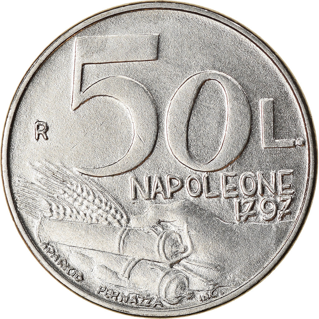 Coin, San Marino, 50 Lire, 1991, Rome, MS(63), Steel, KM:266