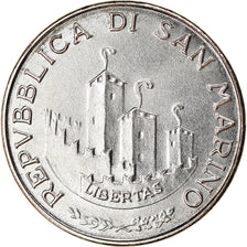 Coin, San Marino, 50 Lire, 1993, Rome, MS(63), Steel, KM:298