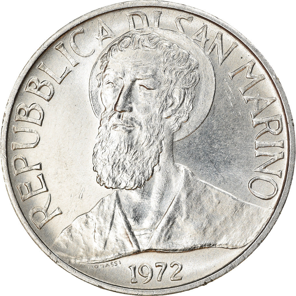 Monnaie, San Marino, 5 Lire, 1972, Rome, TTB+, Aluminium, KM:16
