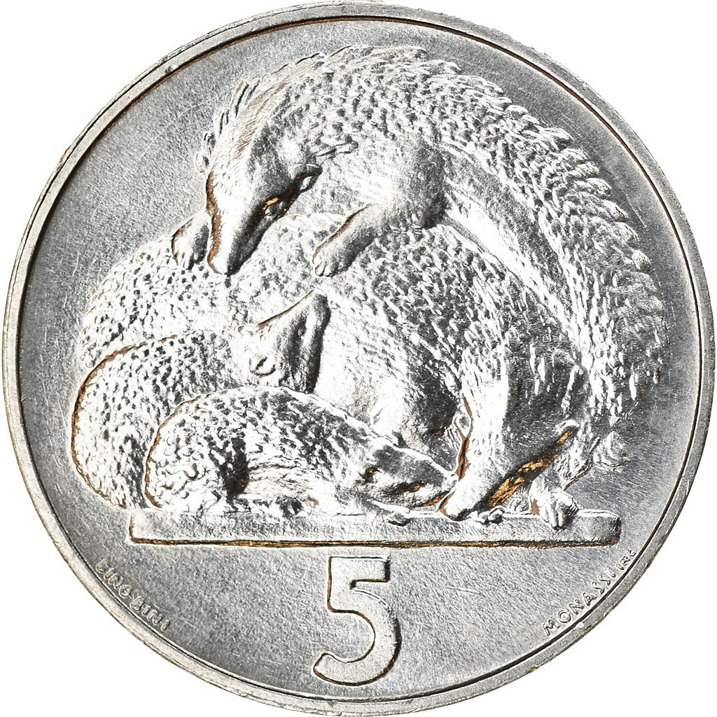 Coin, San Marino, 5 Lire, 1975, MS(63), Aluminum, KM:42