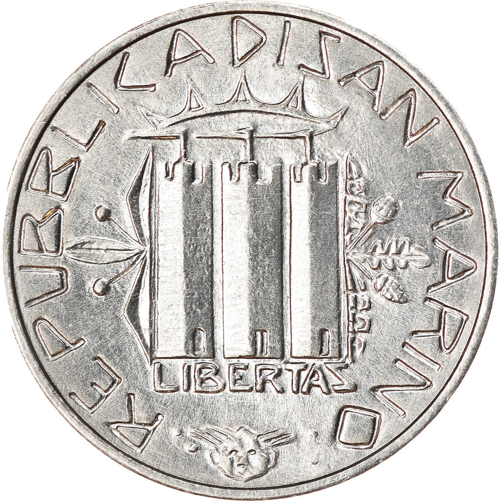 Münze, San Marino, 5 Lire, 1985, Rome, UNZ, Aluminium, KM:175