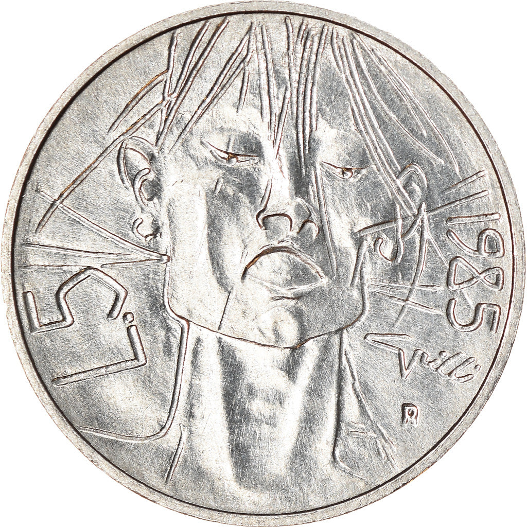 Münze, San Marino, 5 Lire, 1985, Rome, UNZ, Aluminium, KM:175