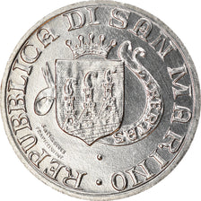Coin, San Marino, 5 Lire, 1989, Rome, MS(63), Aluminum, KM:233