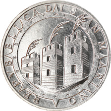 Coin, San Marino, 5 Lire, 1992, Rome, MS(63), Aluminum, KM:280