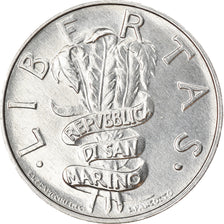 Coin, San Marino, 5 Lire, 1995, Rome, MS(63), Aluminum, KM:324