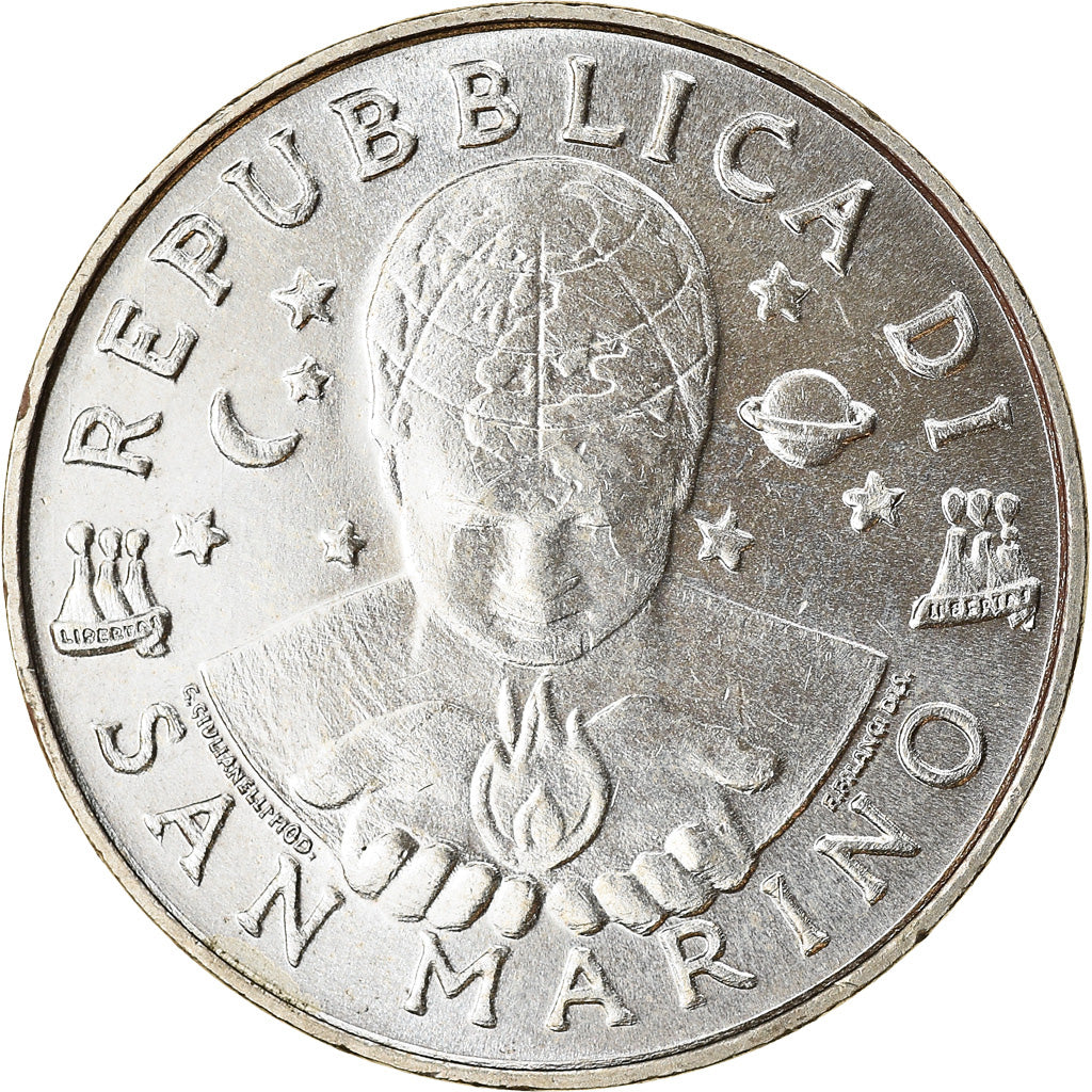 Coin, San Marino, 50 Lire, 2000, Rome, MS(63), Copper-nickel, KM:401