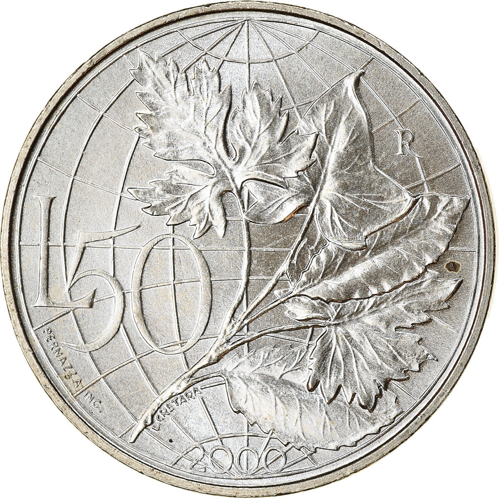 Coin, San Marino, 50 Lire, 2000, Rome, MS(63), Copper-nickel, KM:401