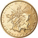 Moneta, Francja, 10 Francs, 1974, MS(60-62), Mosiądz niklowy, KM:E115