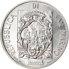 Coin, San Marino, 2 Lire, 1988, Rome, MS(63), Aluminum, KM:219