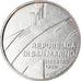 Coin, San Marino, 2 Lire, 1990, Rome, MS(63), Aluminum, KM:249