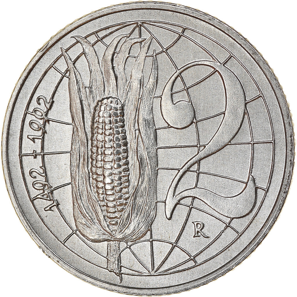 Coin, San Marino, 2 Lire, 1992, Rome, AU(55-58), Aluminum, KM:279