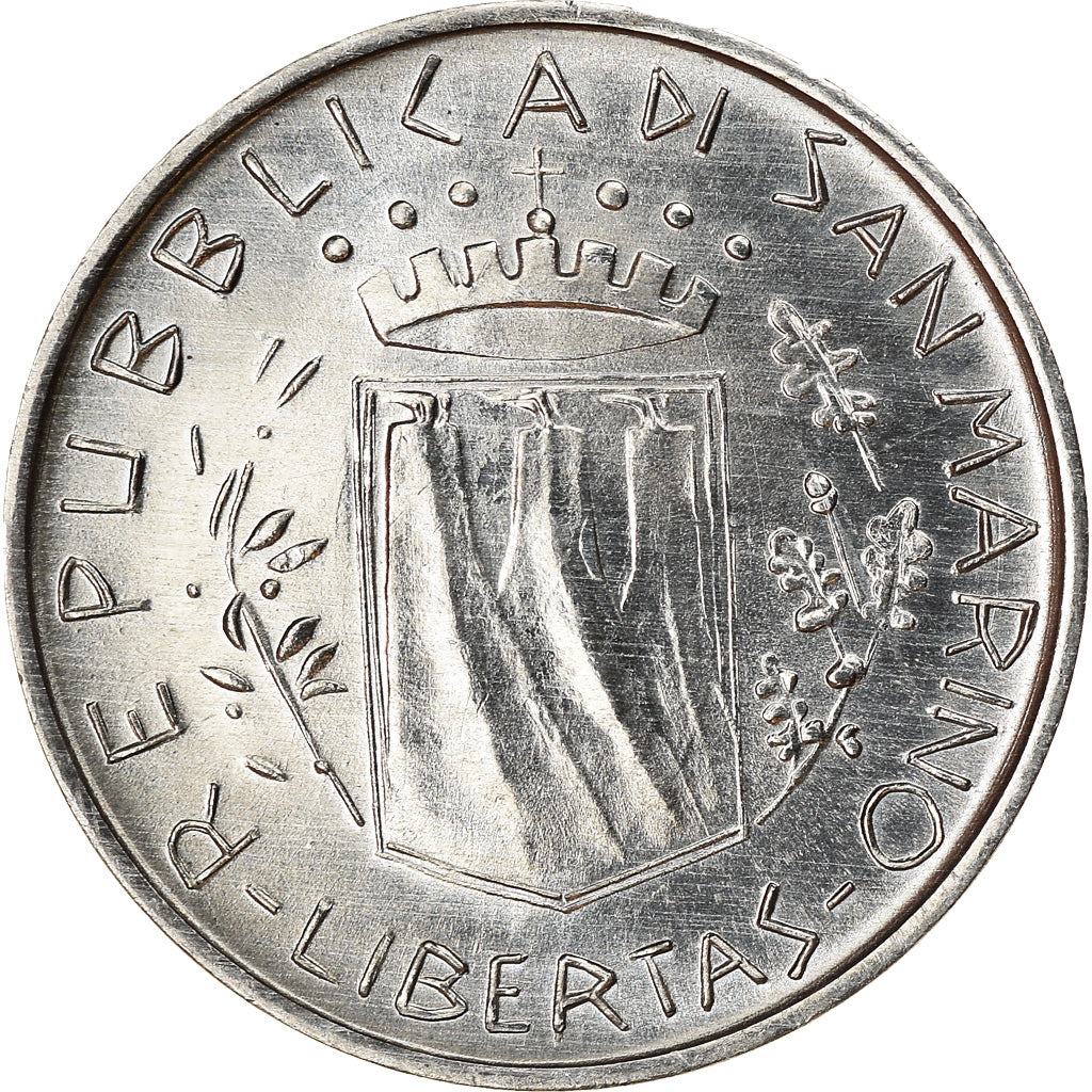 Coin, San Marino, Lira, 1981, Rome, MS(63), Aluminum, KM:116