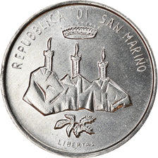 Coin, San Marino, Lira, 1986, Rome, MS(63), Aluminum, KM:187