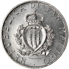 Coin, San Marino, Lira, 1987, Rome, AU(55-58), Aluminum, KM:201