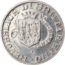 Coin, San Marino, Lira, 1989, Rome, MS(63), Aluminum, KM:231