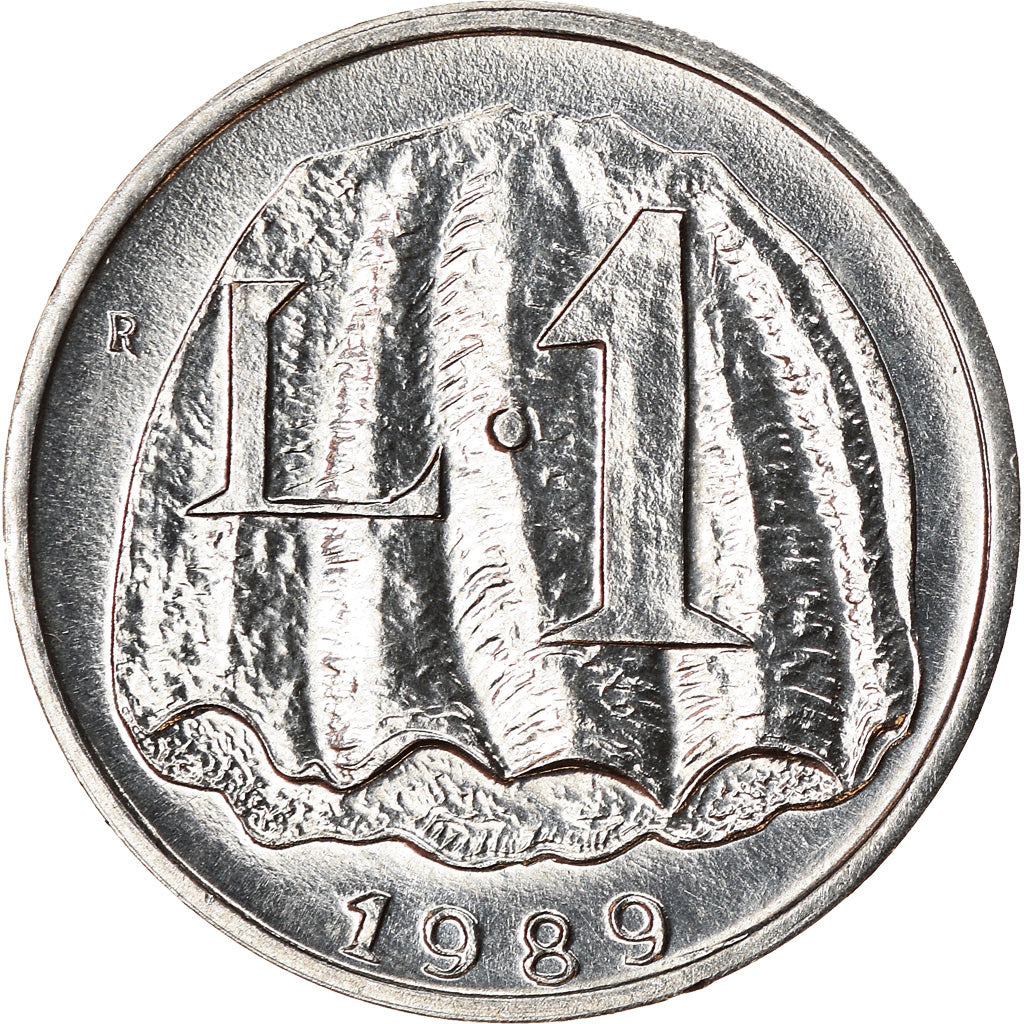 Coin, San Marino, Lira, 1989, Rome, MS(63), Aluminum, KM:231