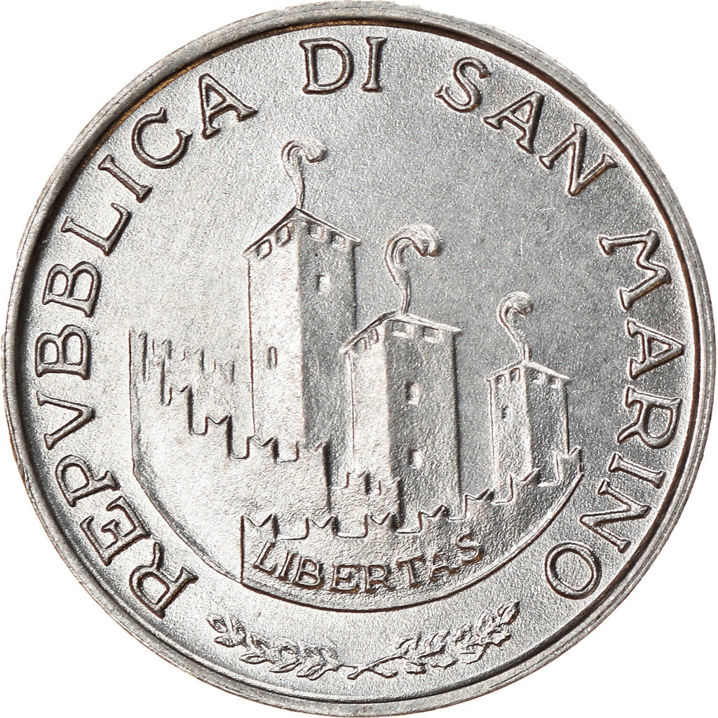 Coin, San Marino, Lira, 1993, Rome, MS(63), Aluminum, KM:293