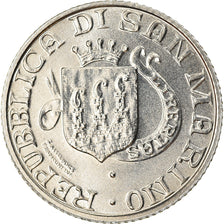 Coin, San Marino, 2 Lire, 1989, Rome, MS(63), Aluminum, KM:232