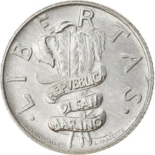 Coin, San Marino, 2 Lire, 1995, Rome, MS(63), Aluminum, KM:323