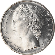 Moneta, Włochy, 100 Lire, 1968, Rome, MS(63), Stal nierdzewna, KM:96.1