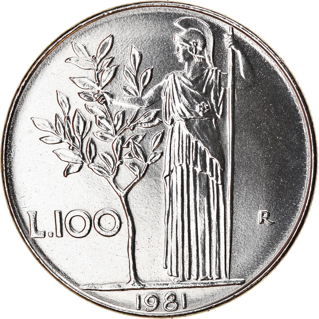 Münze, Italien, 100 Lire, 1981, Rome, UNZ, Stainless Steel, KM:96.1