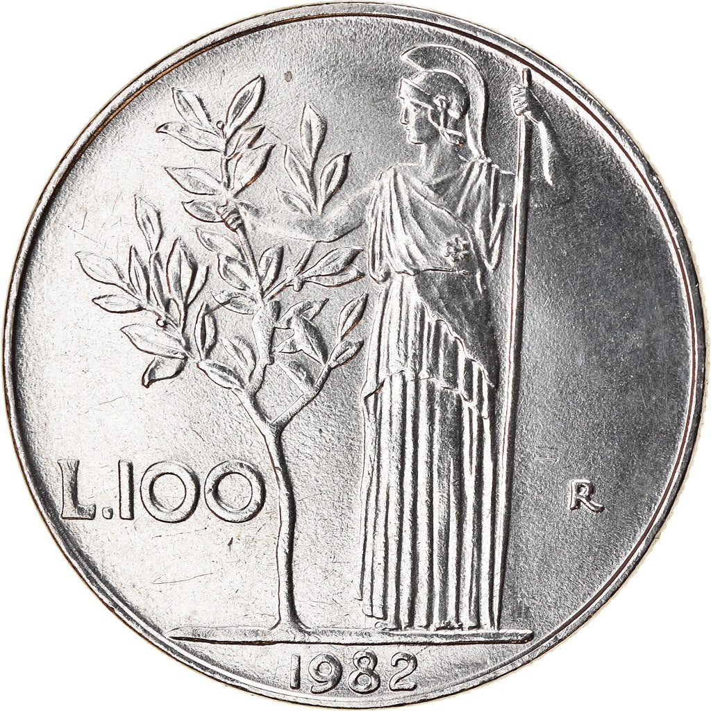 Monnaie, Italie, 100 Lire, 1982, Rome, SUP, Stainless Steel, KM:96.1