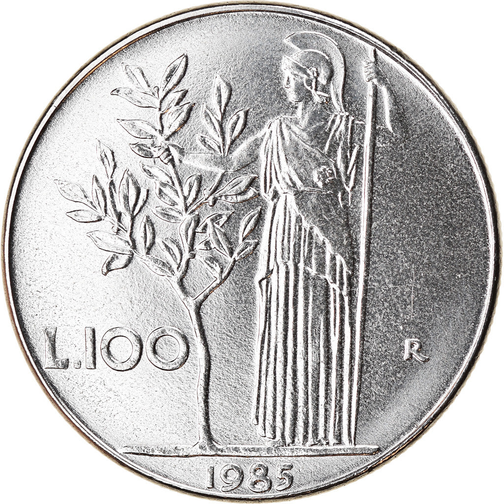 Münze, Italien, 100 Lire, 1985, Rome, VZ, Stainless Steel, KM:96.1