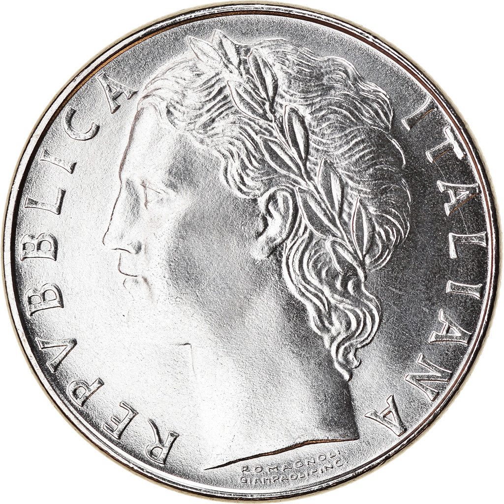 Coin, Italy, 100 Lire, 1987, Rome, MS(63), Stainless Steel, KM:96.1