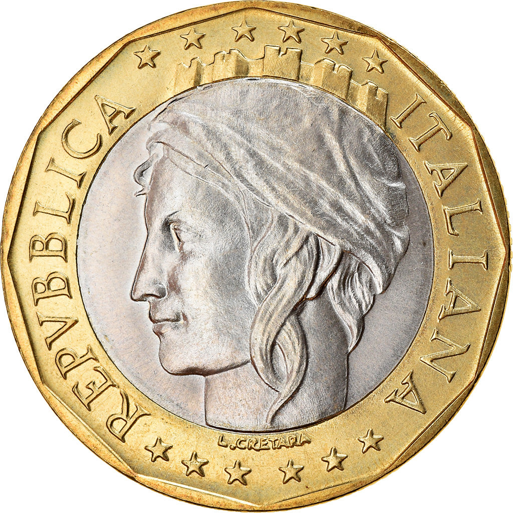 Coin, Italy, 1000 Lire, 1998, Rome, MS(63), Bi-Metallic, KM:194