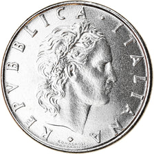 Coin, Italy, 50 Lire, 1983, Rome, AU(55-58), Stainless Steel, KM:95.1