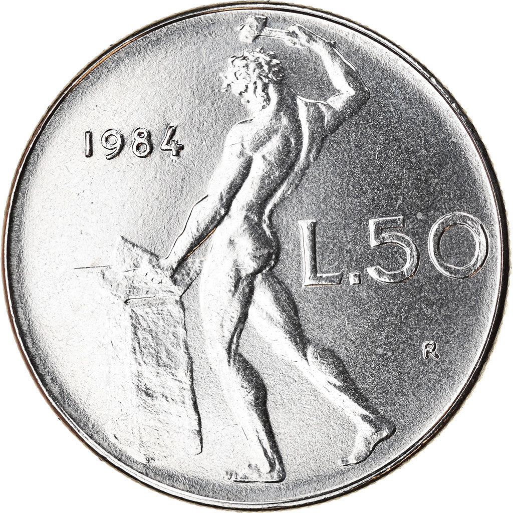 Monnaie, Italie, 50 Lire, 1984, Rome, SPL, Stainless Steel, KM:95.1