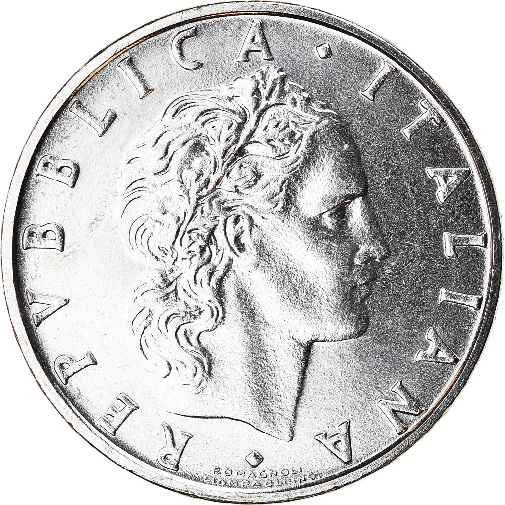 Münze, Italien, 50 Lire, 1986, Rome, VZ, Stainless Steel, KM:95.1