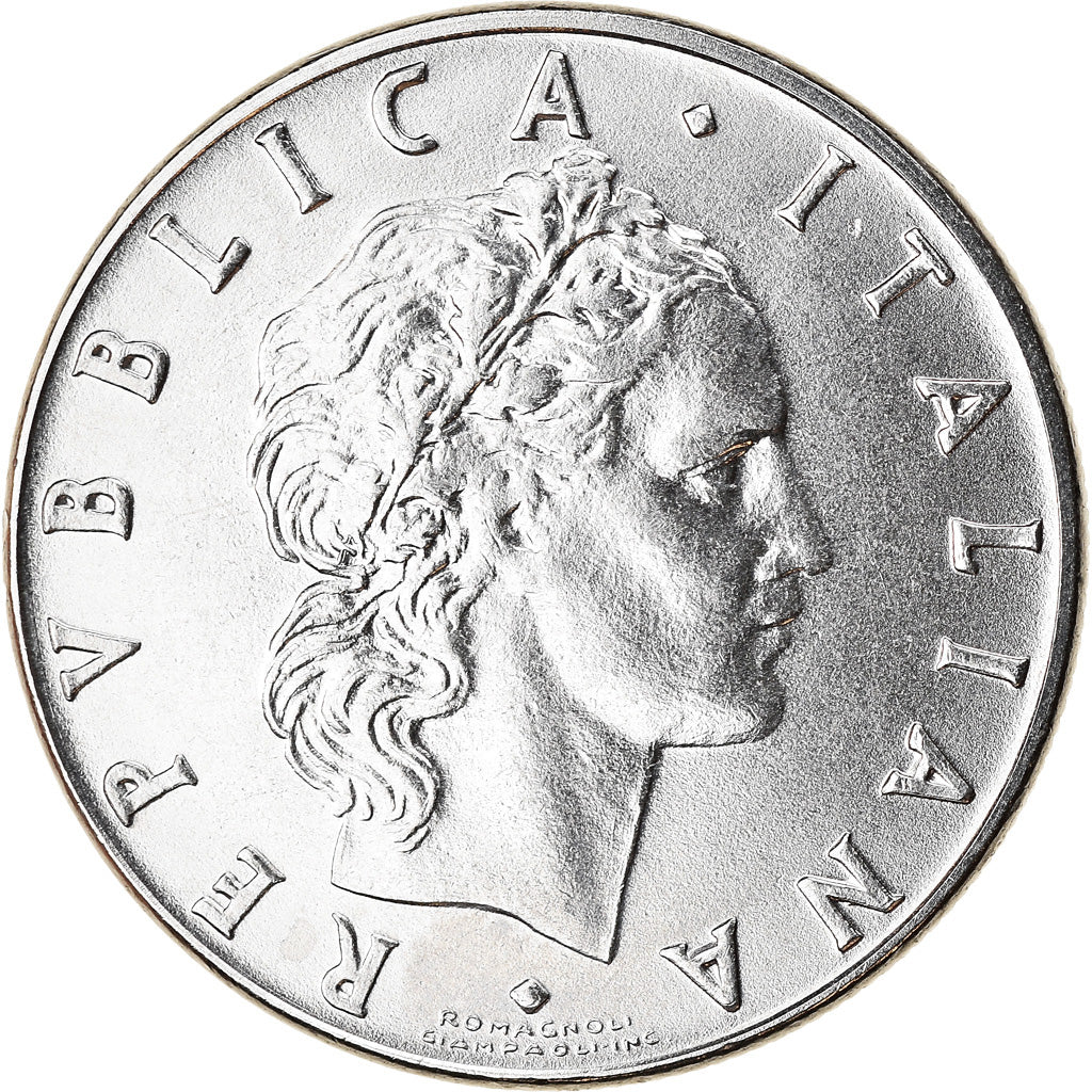 Moneta, Italia, 50 Lire, 1988, Rome, BB+, Acciaio inossidabile, KM:95.1