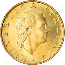 Coin, Italy, 200 Lire, 1986, Rome, MS(63), Aluminum-Bronze, KM:105