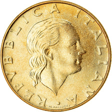 Coin, Italy, 200 Lire, 2001, Rome, MS(63), Aluminum-Bronze, KM:105