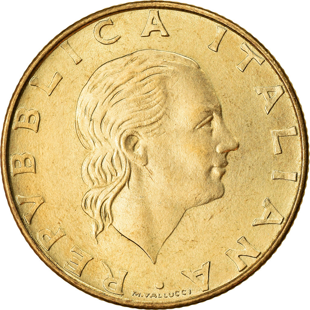 Coin, Italy, 200 Lire, 1984, Rome, AU(50-53), Aluminum-Bronze, KM:105