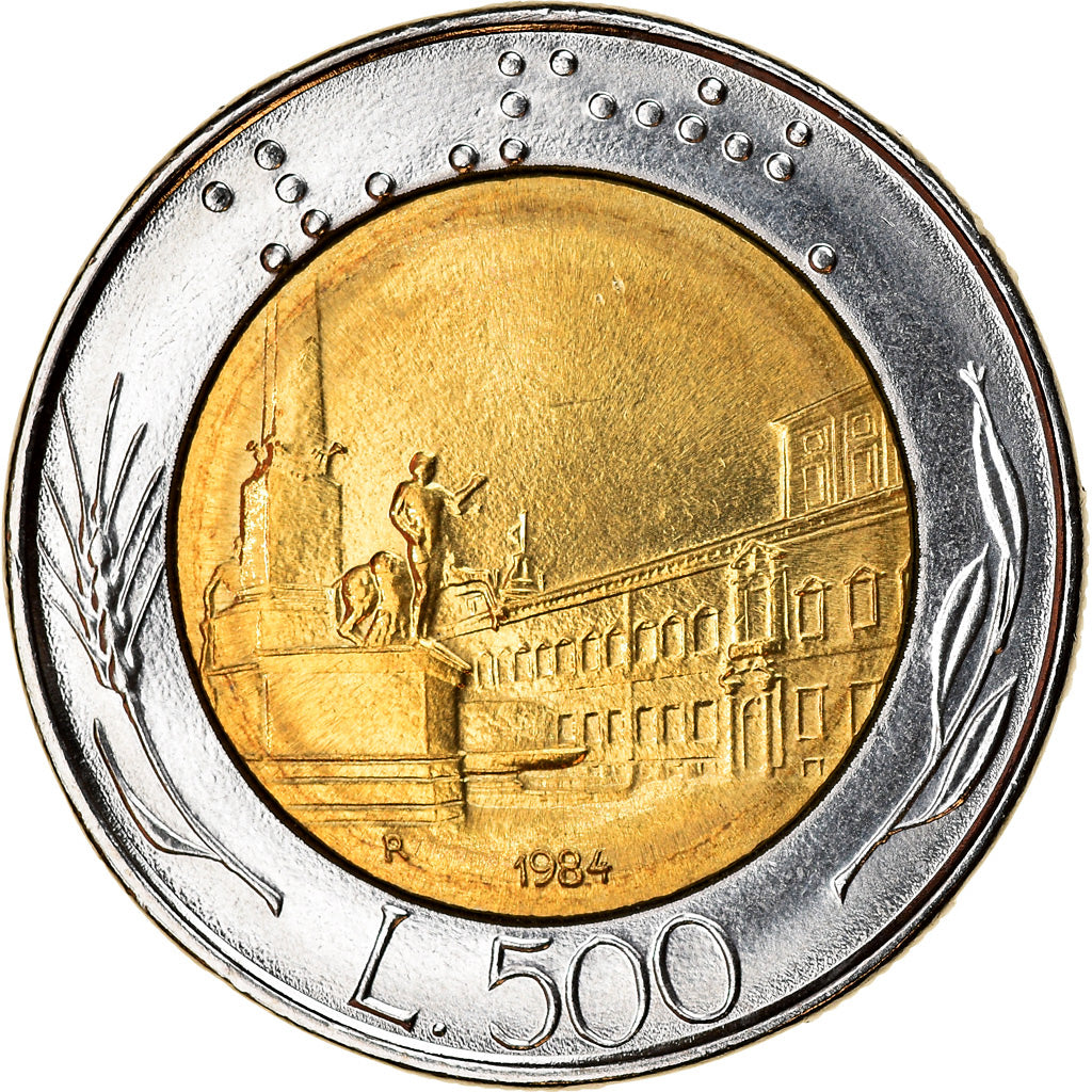 Monnaie, Italie, 500 Lire, 1984, Rome, TTB+, Bi-Metallic, KM:111