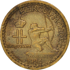 Monaco, Louis II, 50 Centimes, 1924, Poissy, AU(50-53), Aluminum-Bronze, KM:110